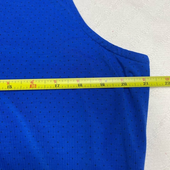 Under Armour Royal Blue with Small Black Polka Dots Golf Polo Size XL - Picture 4 of 6